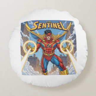 The Sentinel  Round Cushion