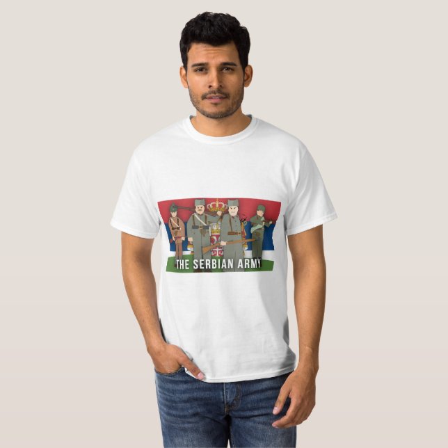The Serbian Army Faction World War I T-Shirt (Front Full)