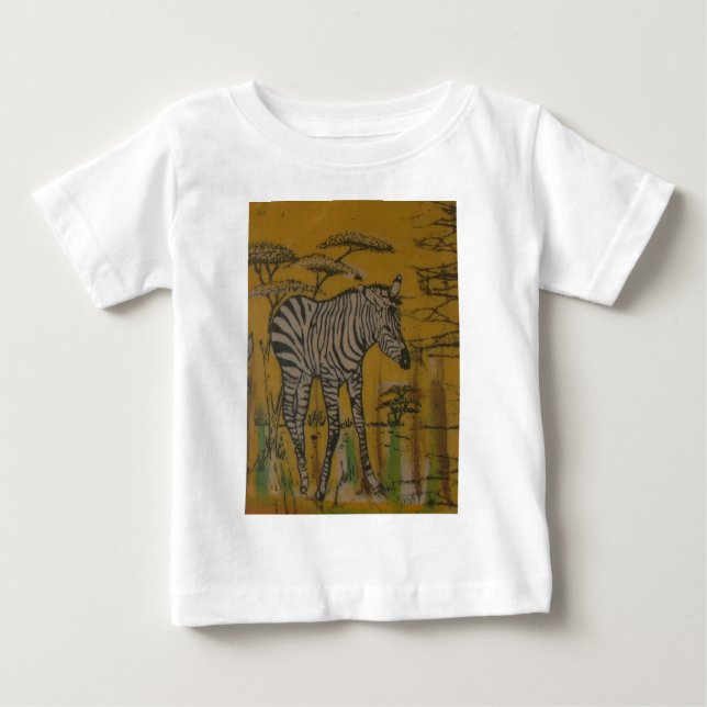 The Serengeti Spirit: Zebra Grazing in the Mara Baby T-Shirt (Front)