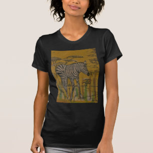The Serengeti Spirit: Zebra Grazing in the Mara T-Shirt