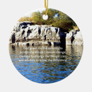 The Serenity Prayer Ceramic Tree Decoration