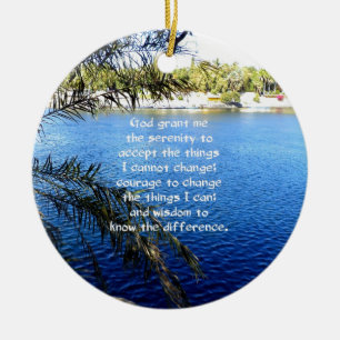 The Serenity Prayer Ceramic Tree Decoration