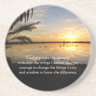 The Serenity Prayer Coaster