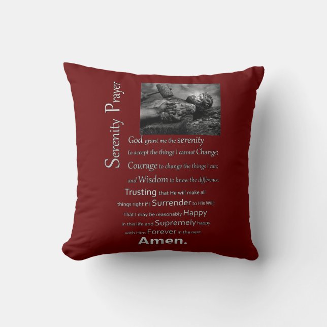 The Serenity Prayer Cushion (Front)