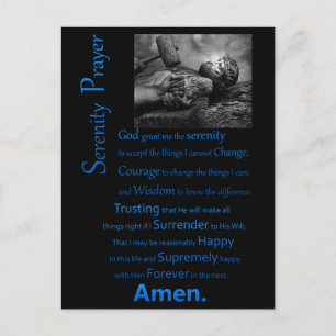 The Serenity Prayer Hammer Postcard