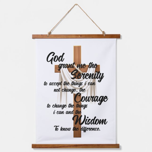 The Serenity Prayer  Hanging Tapestry (Front)