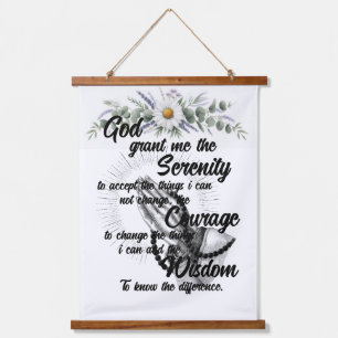 The Serenity Prayer Hanging Tapestry