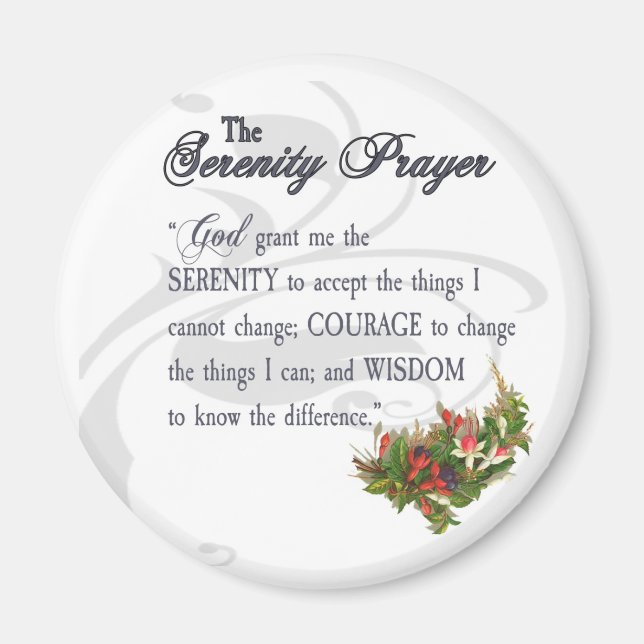 The Serenity Prayer Magnet (Front)