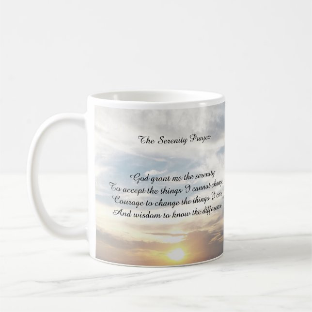 the serenity prayer mug (Left)