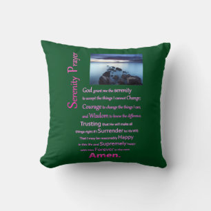 The Serenity Prayer Sea View Cushion