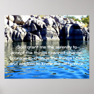 The Serenity Prayer with Poster