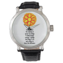 The Serenity Prayer with Red Yellow Lotus Blossom