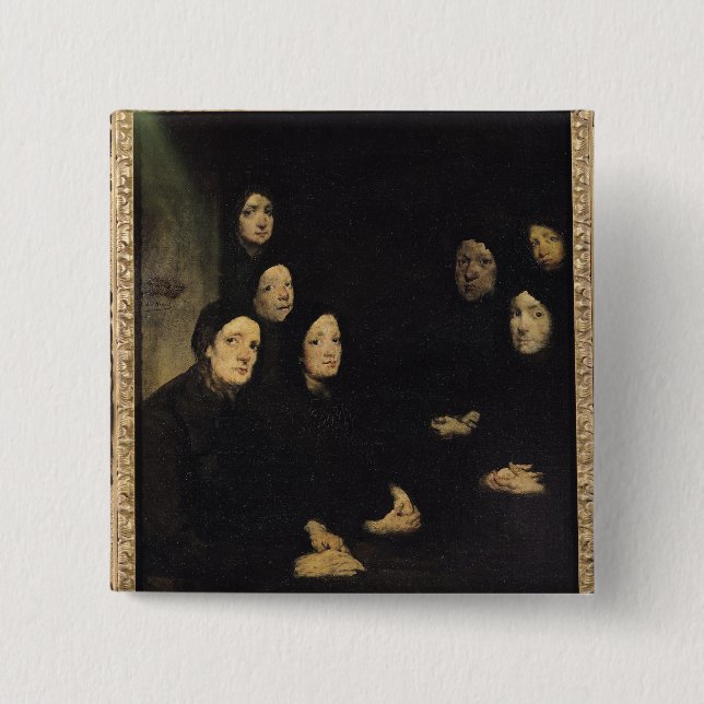 The Sermon 15 Cm Square Badge (Front)