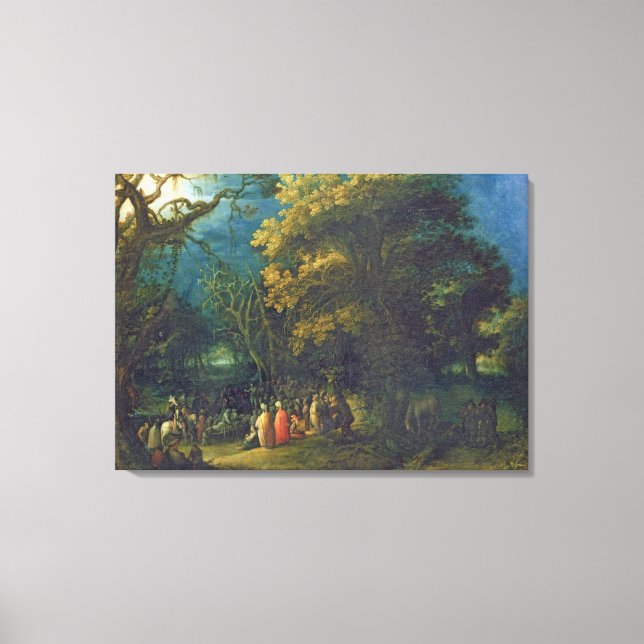 The Sermon of John the Baptist Canvas Print (Front)