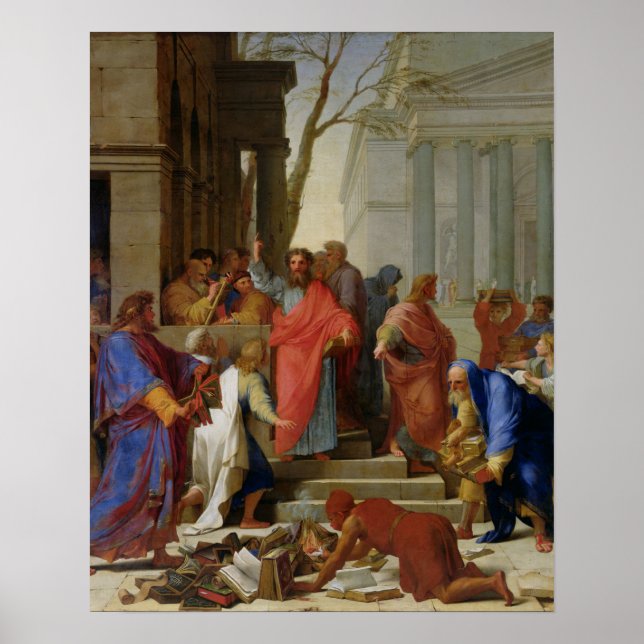 The Sermon of St. Paul at Ephesus, 1649 Poster (Front)