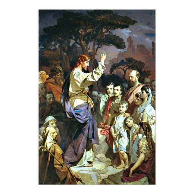 The Sermon on the Mount Photo Print (Front)