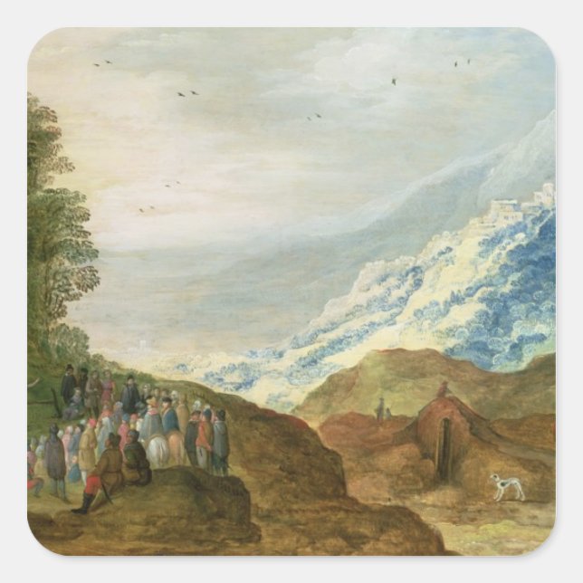 The Sermon on the Mount Square Sticker (Front)