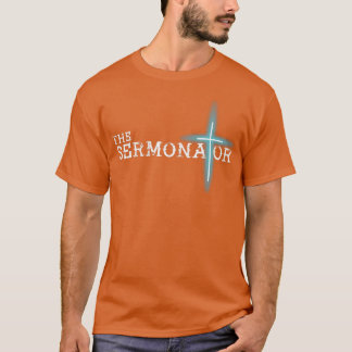 The Sermonator Pastor Appreciation Christian Cross T-Shirt