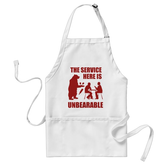 The Service Here Is Unbearable Standard Apron (Front)