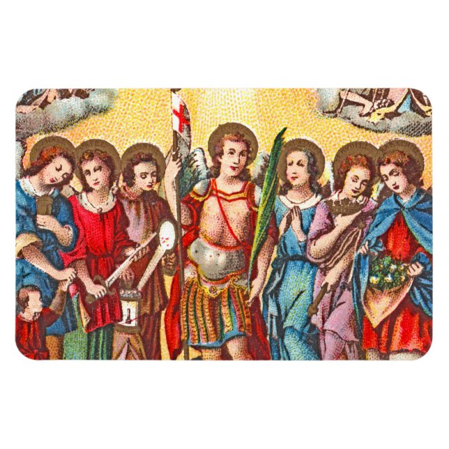 The Seven Archangels (CP 001; Chromolithograph) Magnet (Horizontal)