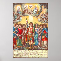 The Seven Archangels (CP 001; Chromolithograph)