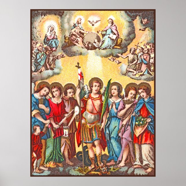 The Seven Archangels (CP 001; Chromolithograph) Poster (Front)