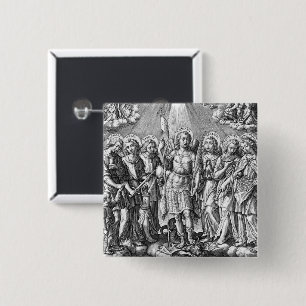 The Seven Archangels (M 034; Engraving) 15 Cm Square Badge