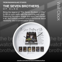The Seven Brothers of Elko Wall Clock