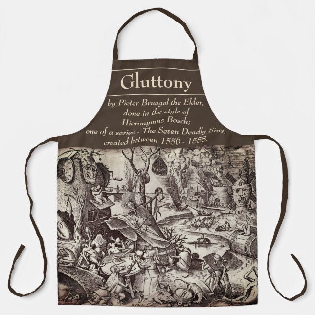 The Seven Deadly Sins - Gluttony Apron (Front)