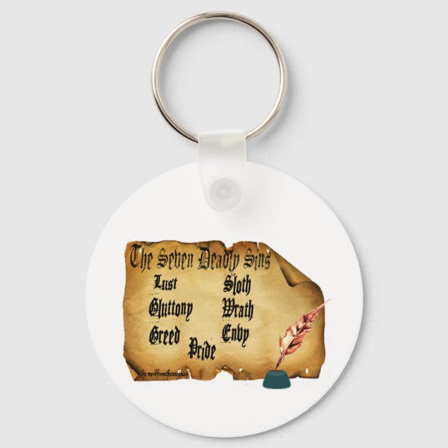 The Seven Deadly Sins Key Ring (Front)
