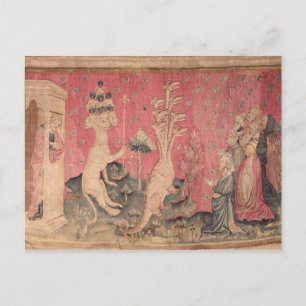 The seven-headed beast from the sea postcard