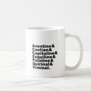 The Seven Hills of Rome As Made Famous by History Coffee Mug