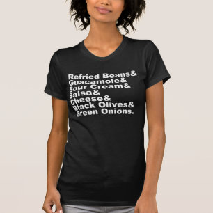 The Seven Ingredients In A Seven Layer Dip T-Shirt