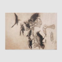 “The Seven Ravens” Watercolor by Arthur Rackham