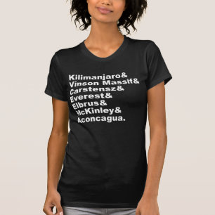 The Seven Tallest Mountains On Each Continent T-Shirt