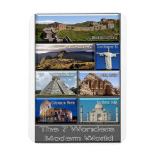 The Seven Wonder Modern World - Magnet