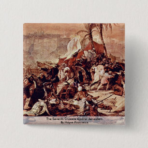 The Seventh Crusade Against Jerusalem 15 Cm Square Badge