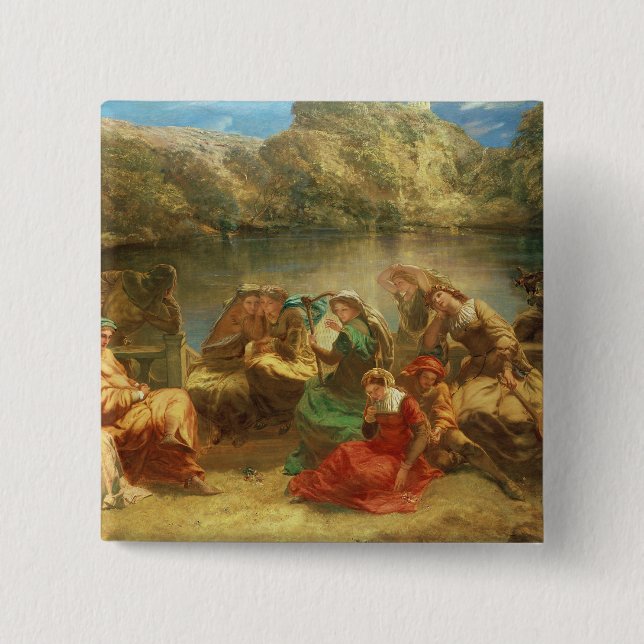 The Seventh day of the Decameron 15 Cm Square Badge (Front)