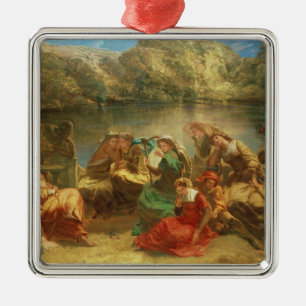 The Seventh day of the Decameron Metal Tree Decoration