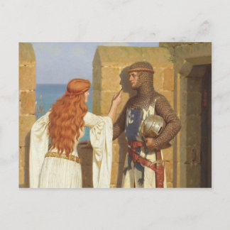 The Shadow, c. 1909 by Edmund Leighton Postcard