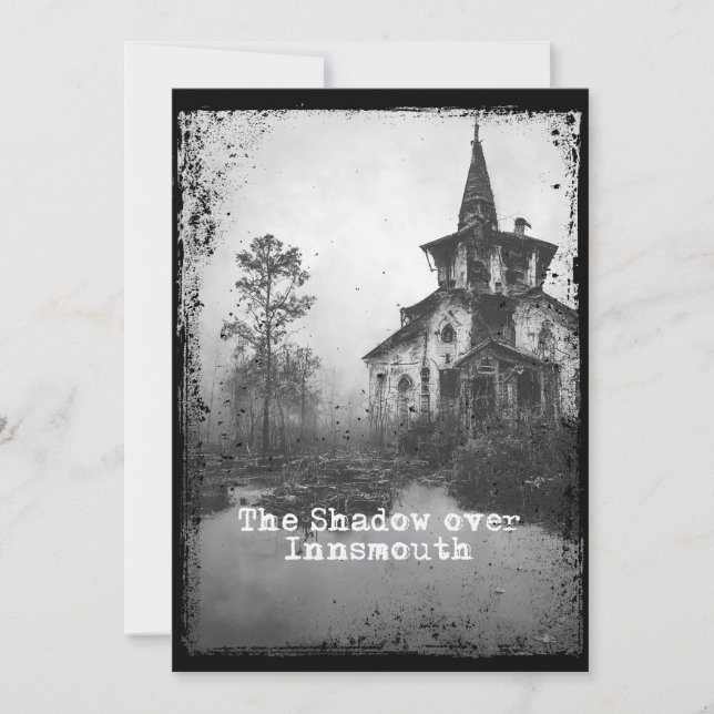 The Shadow over Innsmouth Lovecraft Cthulhu Mythos Invitation (Front)