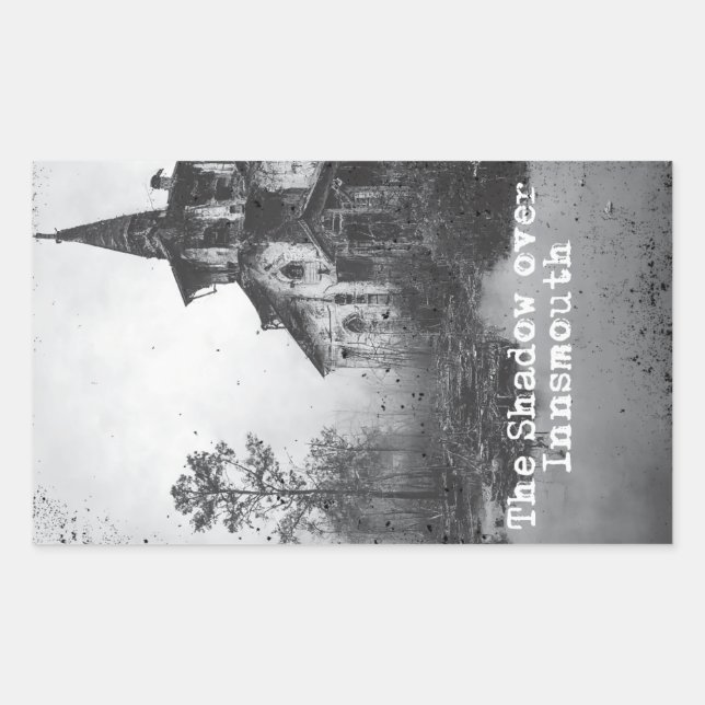 The Shadow over Innsmouth Lovecraft Cthulhu Mythos Rectangular Sticker (Front)