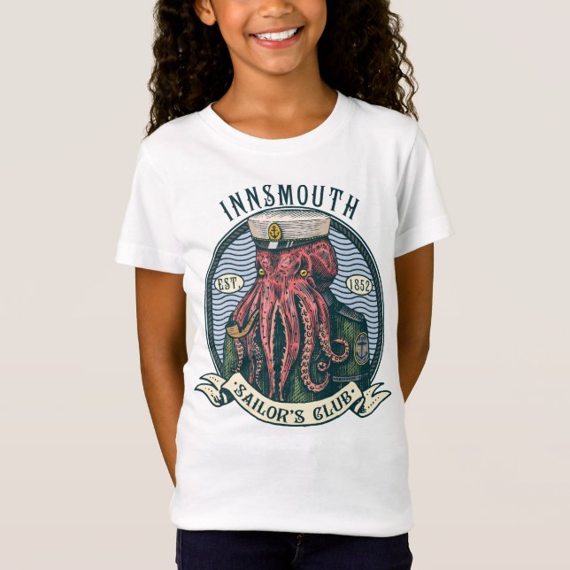 The Shadow over Innsmouth Lovecraft Cthulhu Sailor T-Shirt (Front)