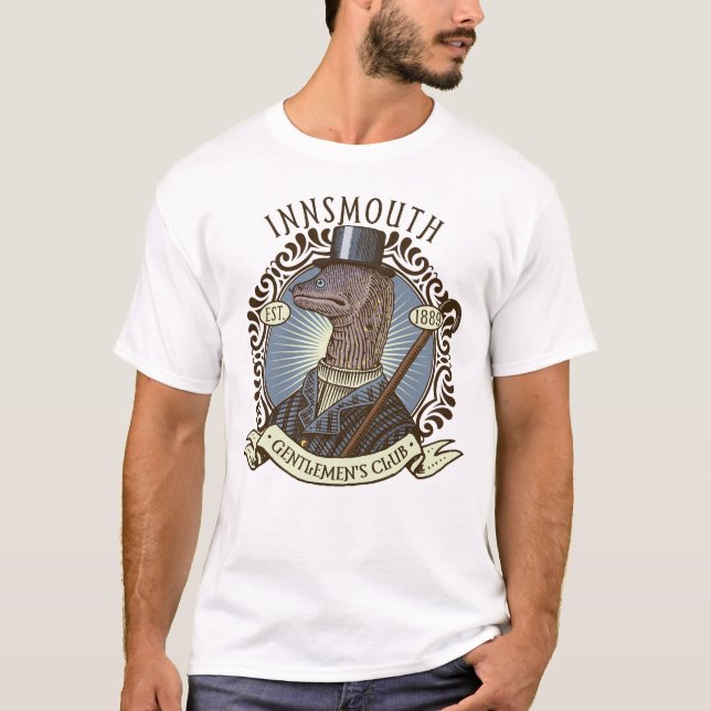 The Shadow over Innsmouth Lovecraft Gentleman T-Shirt (Front)