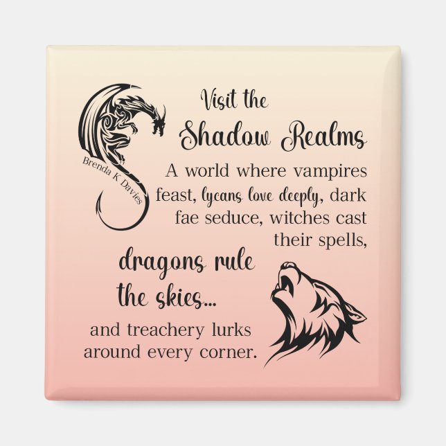 The Shadow Realms Brenda K Davies Magnet (Front)