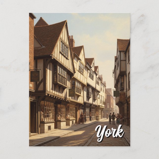 The Shambles in York England Postcard (Front)