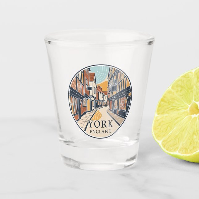 The Shambles in York England Shot Glass (Front)