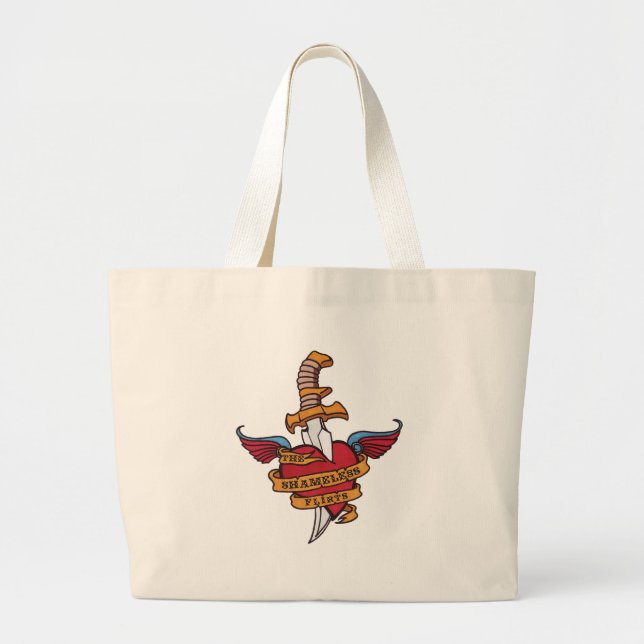 The Shameless Flirts Large Tote Bag (Front)