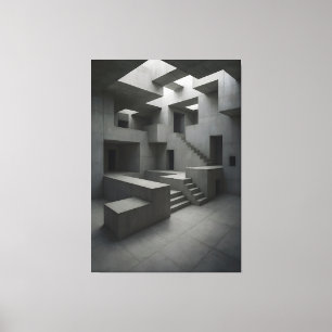The Shape of Silent Blocks × The Shape of Withheld Canvas Print