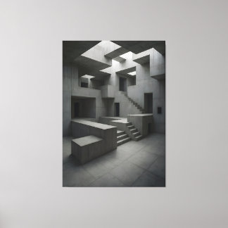 The Shape of Silent Blocks × The Shape of Withheld Canvas Print
